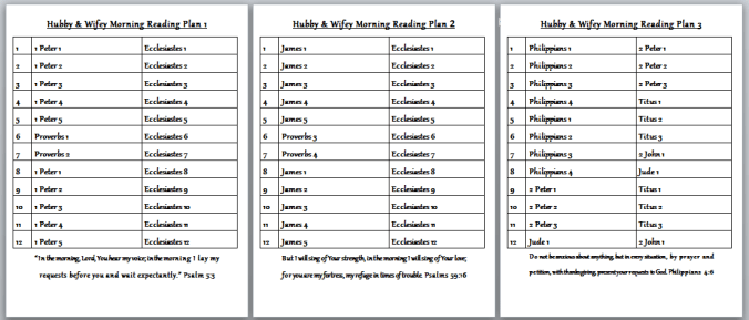 Hubby Wifey Trip-Pod Reading Insert